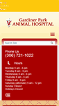 Mobile Screenshot of gardinerparkanimalhospital.ca